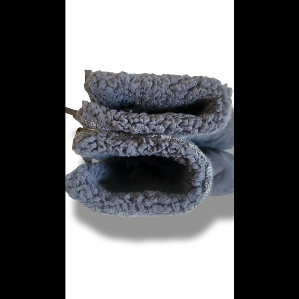 🌿Muk Luks Women's Size 9 Gray Sweater Cable Knit Fold Over Boots - Picture 5 of 13